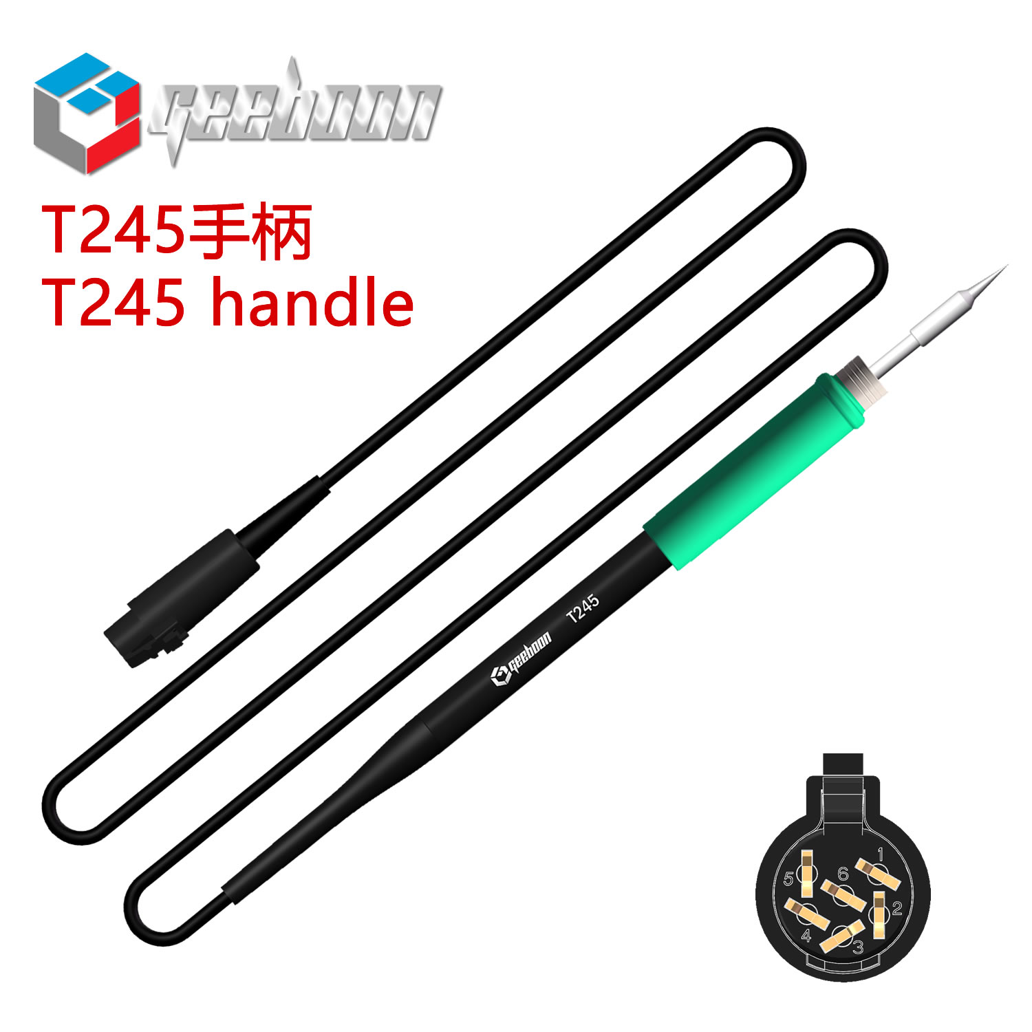 T245 塑胶不锈钢手柄工具焊笔245手柄