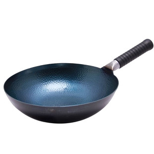 金卫德正宗章丘手工铁锅JWD 32cm 002无涂层不易粘 家用炒菜锅