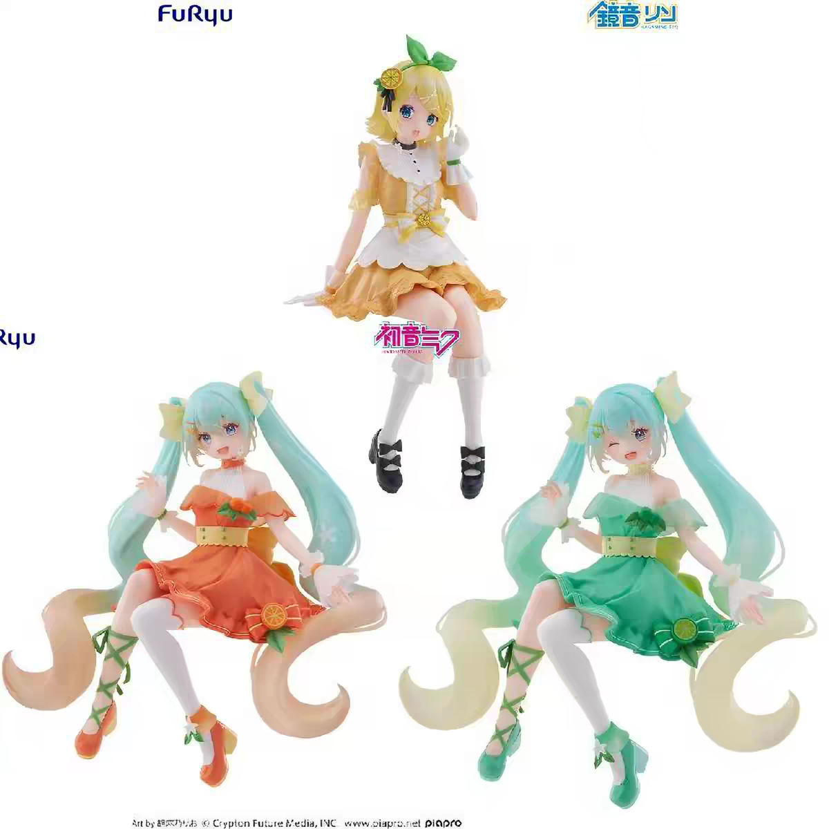 漫笙正版现货 FuRyu 泡面压 VOCALOID 初音未来 镜音铃 景品手办