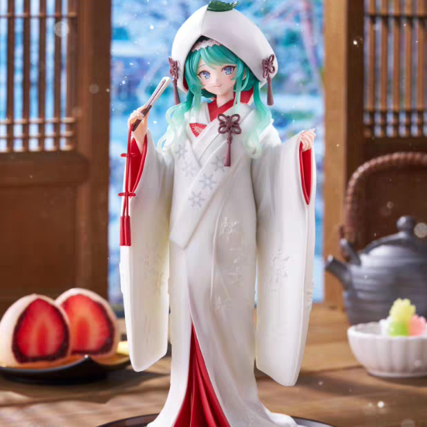漫笙TAITO 雪未来 AMP+草莓大福白无垢 2013雪初音 景品手办模型