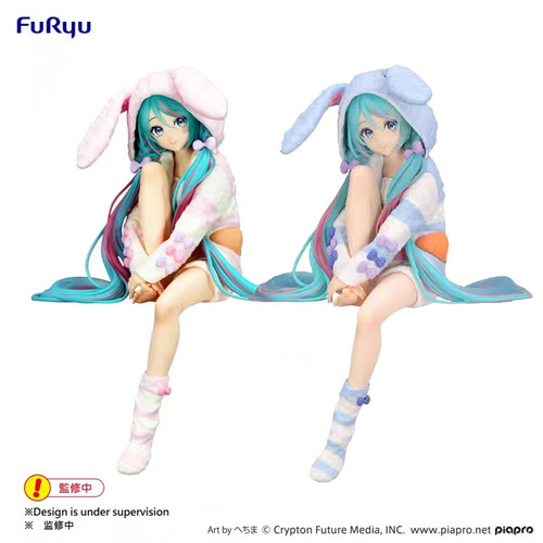 漫笙FuRyu V家 初音未来 miku 兔耳睡衣 泡面压 景品手办模型摆件