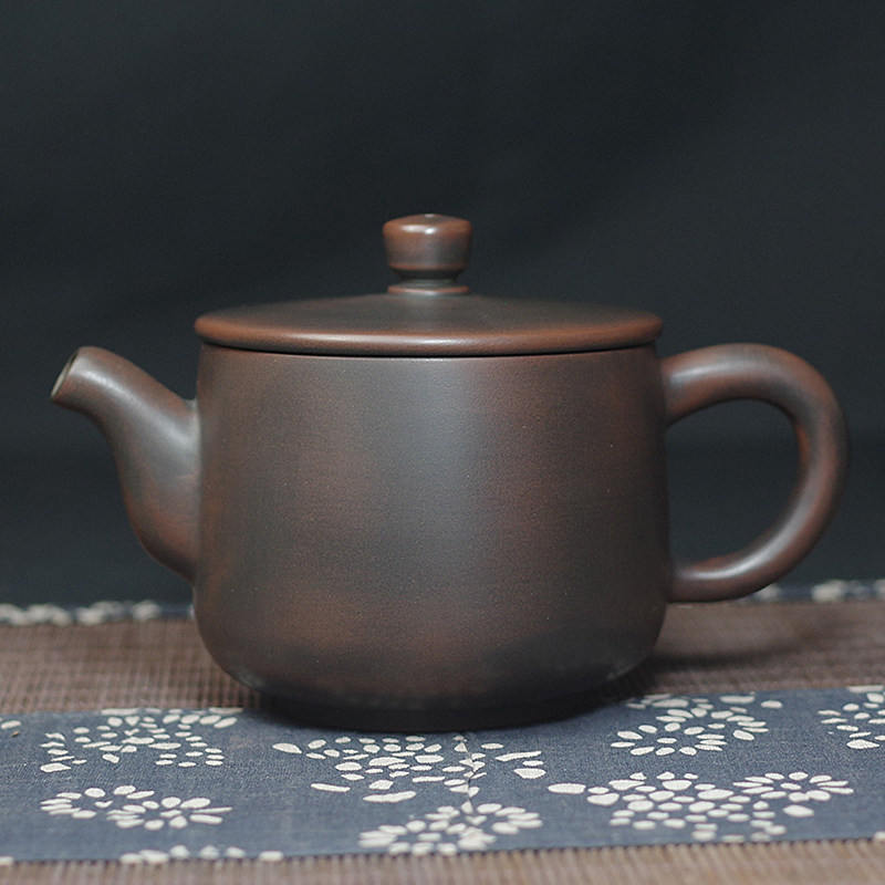 钦州坭兴陶茶壶纯手工160C泡茶壶