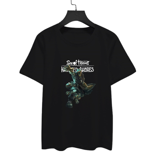 盗贼之海Sea Of Thieves游戏周边短袖T恤衫男女纯棉半袖宽松衣服