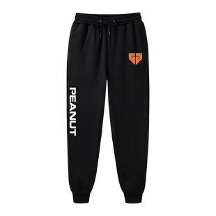 S12总决赛Gen.G战队服小花生Peanut同款束小脚卫裤子男女休闲长裤