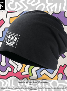 keith haring联名凯斯哈林涂鸦大师纪念套头帽男女包头帽子保暖帽