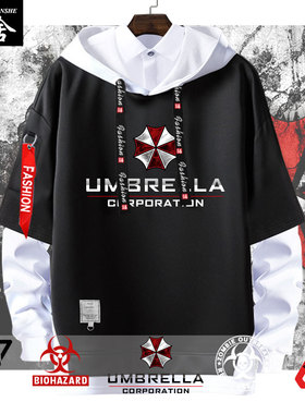 生化危机浣熊保护伞公司标志Biohazard游戏电影连帽卫衣男女外套