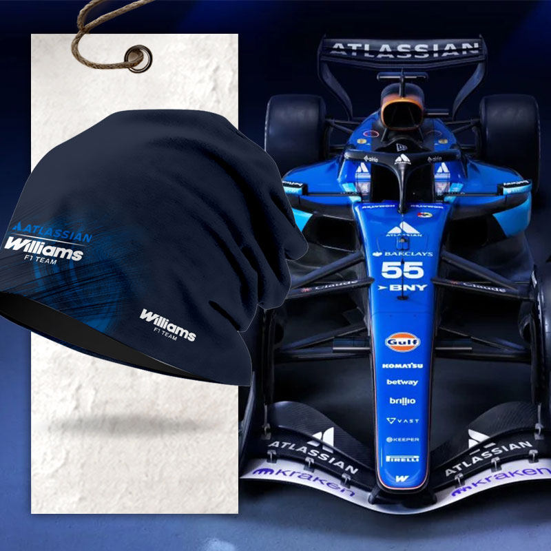 2026年威廉姆斯车队服F1方程式赛车服车迷包头帽子男女保暖套头帽