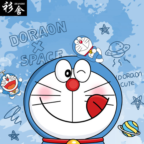 NASA宇航员哆啦A梦机器猫T恤