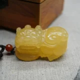 Украшение в форме дракона из провинции Юньнань, трехмерная резная подвеска подходит для мужчин и женщин