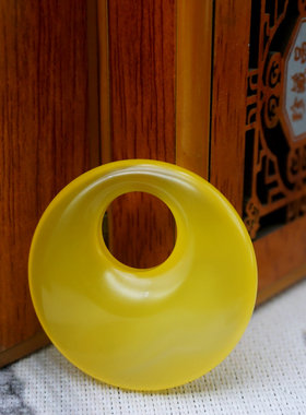 diy复古平安扣配饰毛衣链黄玛瑙