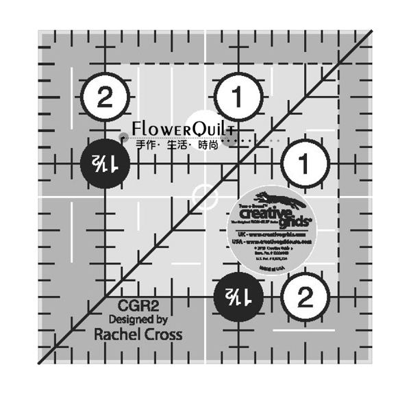 美国进口Creative Grids拼布尺(英寸)