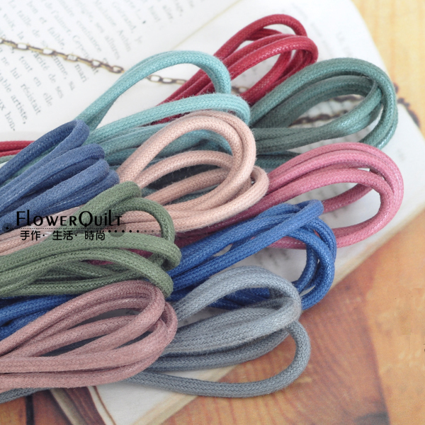 韩国进口3MM单色蜡绳/束口绳   多种颜色可选（有新增色）