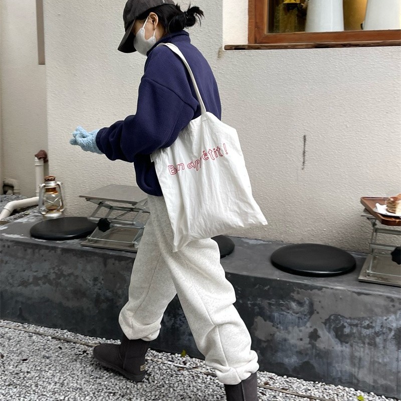 一条过冬妥妥地！ 超级厚保暖！480克羊羔绒束脚运动裤卫裤