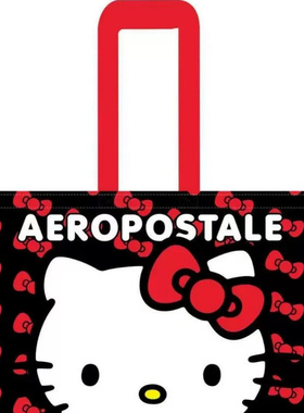 福利款 2个包邮 外贸订单@Aeropost*hello kit*联名款编织购物袋