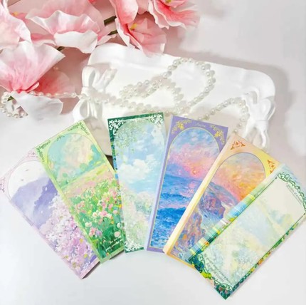 【一程山野】风景治愈系长条手账便签本40张/本5.5*12.7cm120g纸