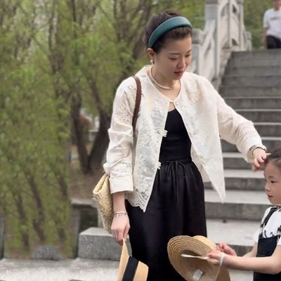 新中式国风蕾丝防晒衣女短款春夏2025新款小个子刺绣复古薄款外套