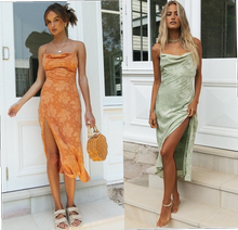 swing collar halter evening  dresses for women  party dress