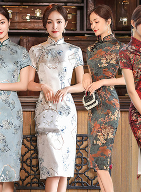 Double layered lined cheongsam for women女士双层有内衬式旗袍