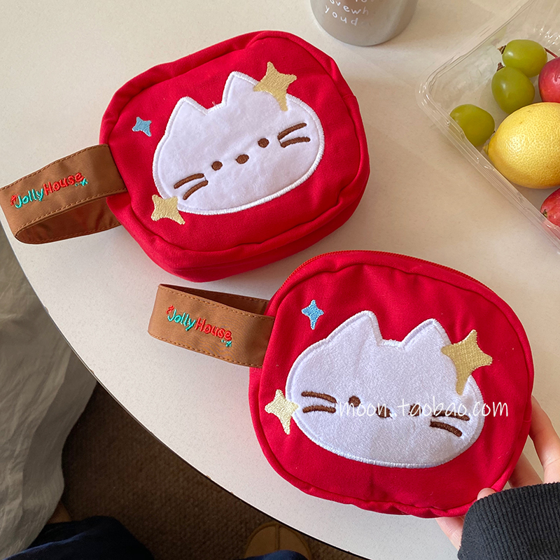 高颜值猫咪拍立得收纳包迷你便携手拎包ccd相机包随身多功能旅行