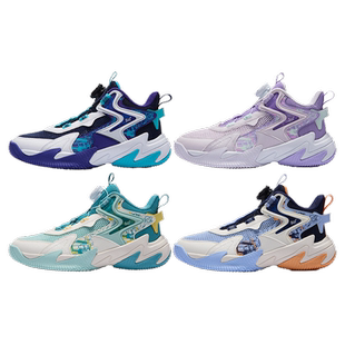 361男童篮球鞋女童鞋夏季网眼透气单网面儿童旋转纽扣运动鞋防滑