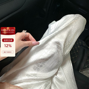 冰丝休闲裤 viola 鳄鱼纹垂垂裤 印花原创夏季 女百搭 鳄鱼纹神裤