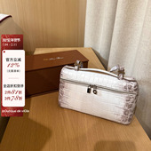 鳄鱼饭盒 现货 viola 一定要买q网zui顶喜马拉雅定制牛皮压纹包