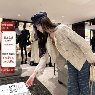 【现货】viola【香榭丽舍】2025年春夏新款区别市面版6w+粗花外套