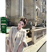 saga黑金珍珠水貂皮草外套韩系老钱风 viola 现货 韩系情貂