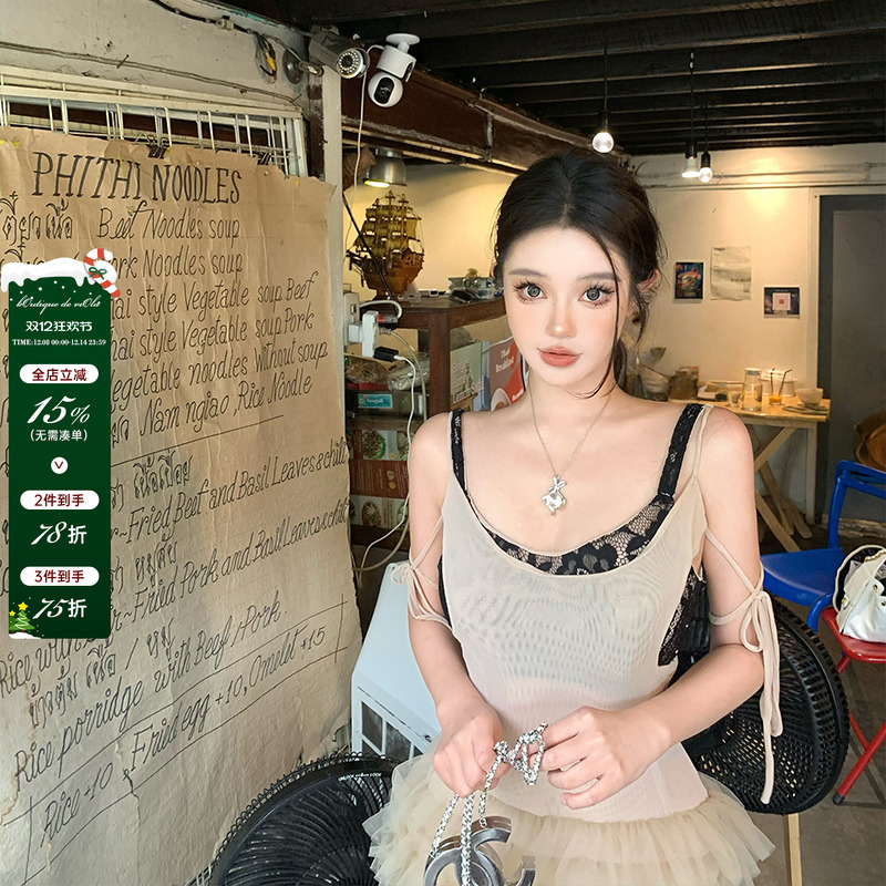 【现货】viola 【南洋芭蕾】越南小众仙女裙改良版蕾丝套装连衣裙