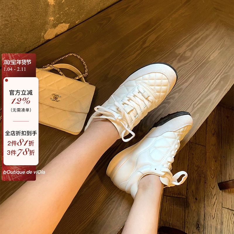 viola【25s德训鞋】香1w+爆款德训！开*模高*版羊皮运动鞋,女鞋,时尚休闲鞋,淘宝优惠券,粉丝福利购,淘宝优惠卷