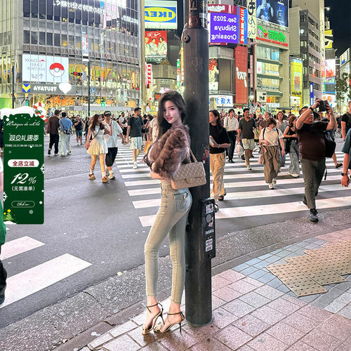 viola【涩谷超模裤】卖了3k+条的神版型提臀丰胯小脚牛仔裤