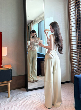 viola【神级皮裤】香 25隐藏款 版型超牛的Pu两色私服皮裤显腿长