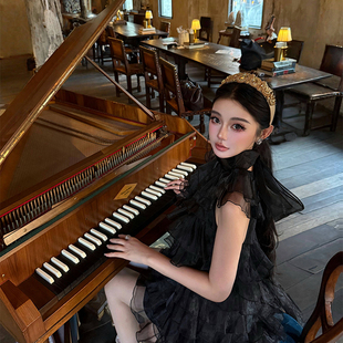 【现货】viola【黑巧千层】valen*tino 0.01秒就沦陷仙女裙连衣裙