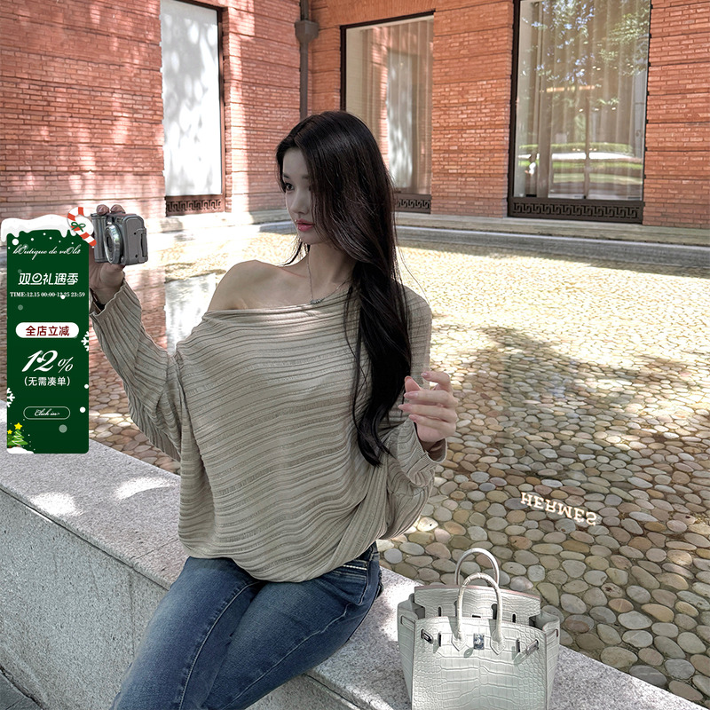 viola【温柔姐姐】韩女罩衫2.0 朦胧针织上衣小心机宽松慵懒风 - 封面