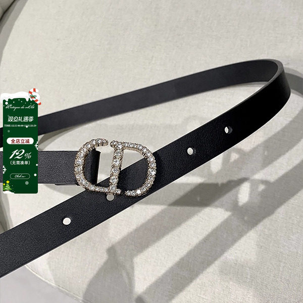 viola【巴黎地图】全钻 腰间的魅力电镀五金字母镶钻牛皮腰带