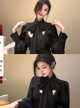 viola【上东富人区】kiki*mont改良版小众设计私服两件套衬衫