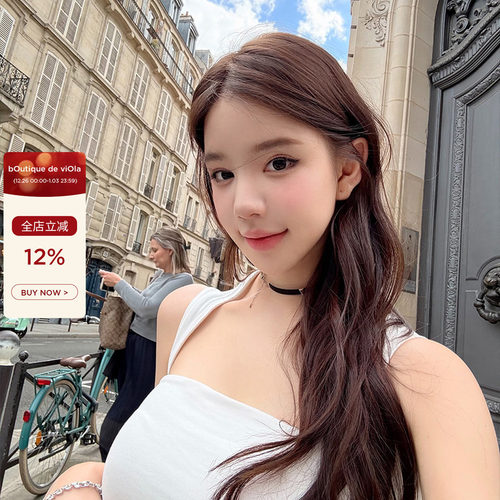 viola【封神吊带】爆显胸非常权威Ama*U科技压感面料NB背心性感