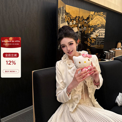 【现货】viola【高定山茶花】香13w+秀款双版本纯手工小香风外套