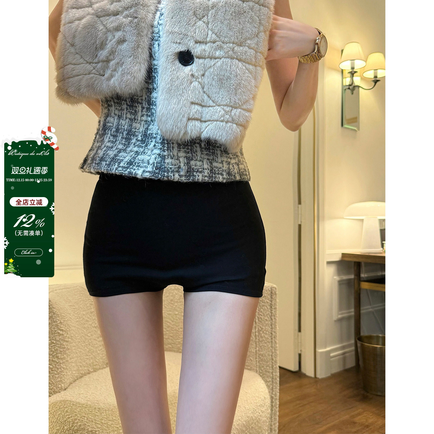 viola【九头身神裤】 吊打q网的top版型腿长两米高腰弹力短裤显瘦