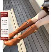 m1u弹力靴 m1u张元 英同款 viola yb定染色高筒靴