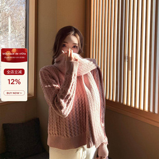 粗织毛衣围巾套装 viola Pia 一眼就爱上Lo 温柔慵懒风 冬日织梦