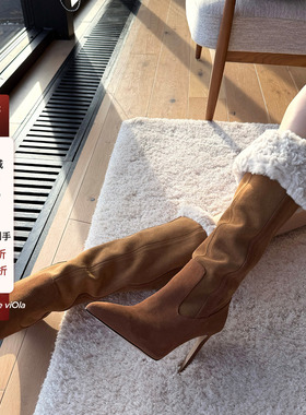 viola【麋鹿靴】 ray*cru2k+私服款q网du家加绒内里长靴