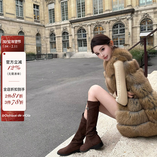 viola【老钱紫貂】渐变染 非单一色 Saga蓝狐双色定染皮草高级感