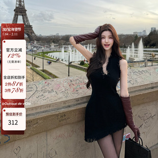 viola【野心黑天鹅】 fer*gamo1w+全w在求对版流苏水洗连衣裙优雅