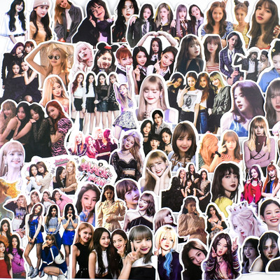 blackpink贴纸明星手机壳diy