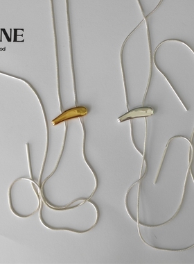 韩国进口小众设计款925纯银双层两用时尚蛇骨链毛衣链可拉伸链女