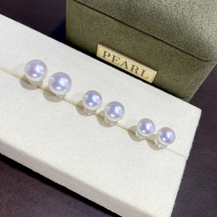 【特价清仓】天然淡水珍珠耳钉S925纯银针无暇白色11-12MM扁馒头