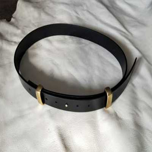 头层牛皮手工皮带手工皮带男女极简真皮细款无扣腰带防过敏订定做