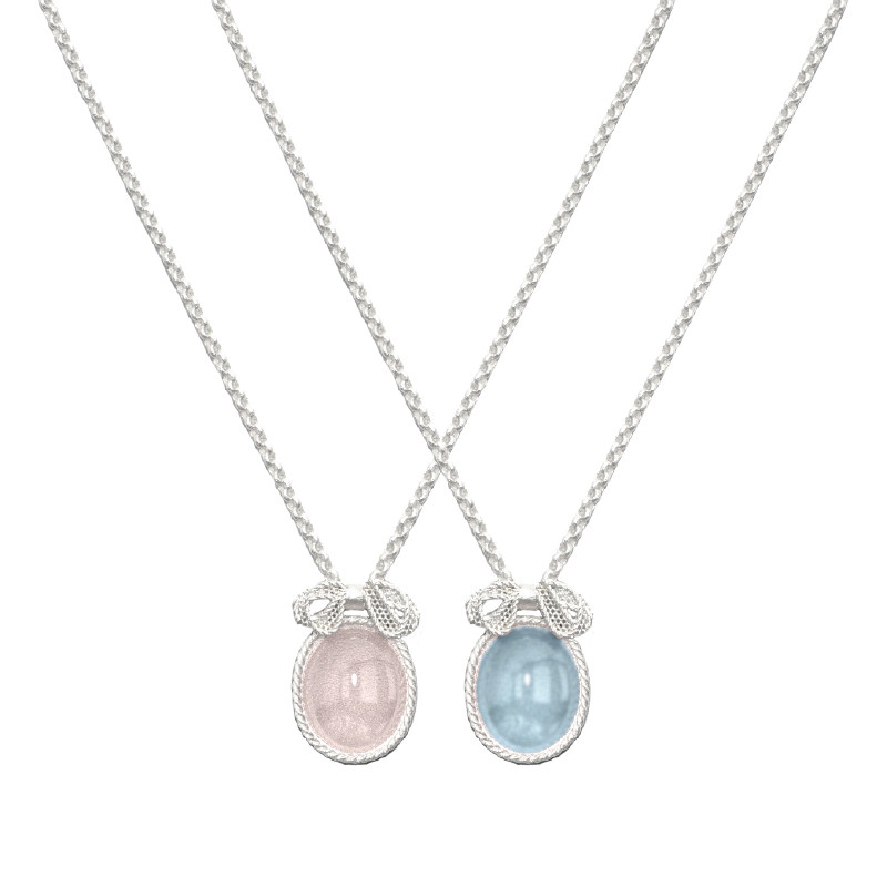 TOGGLER DAILY 芭蕾系列 蕾丝蝴蝶结粉水晶项链银烧白女款礼物,饰品/流行首饰/时尚饰品新,项链,淘宝优惠券,粉丝福利购,淘宝优惠卷