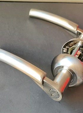 上下孔卫生间门锁无匙室内浴室锁把手洗手间锁舌厕所执手孔距40MM